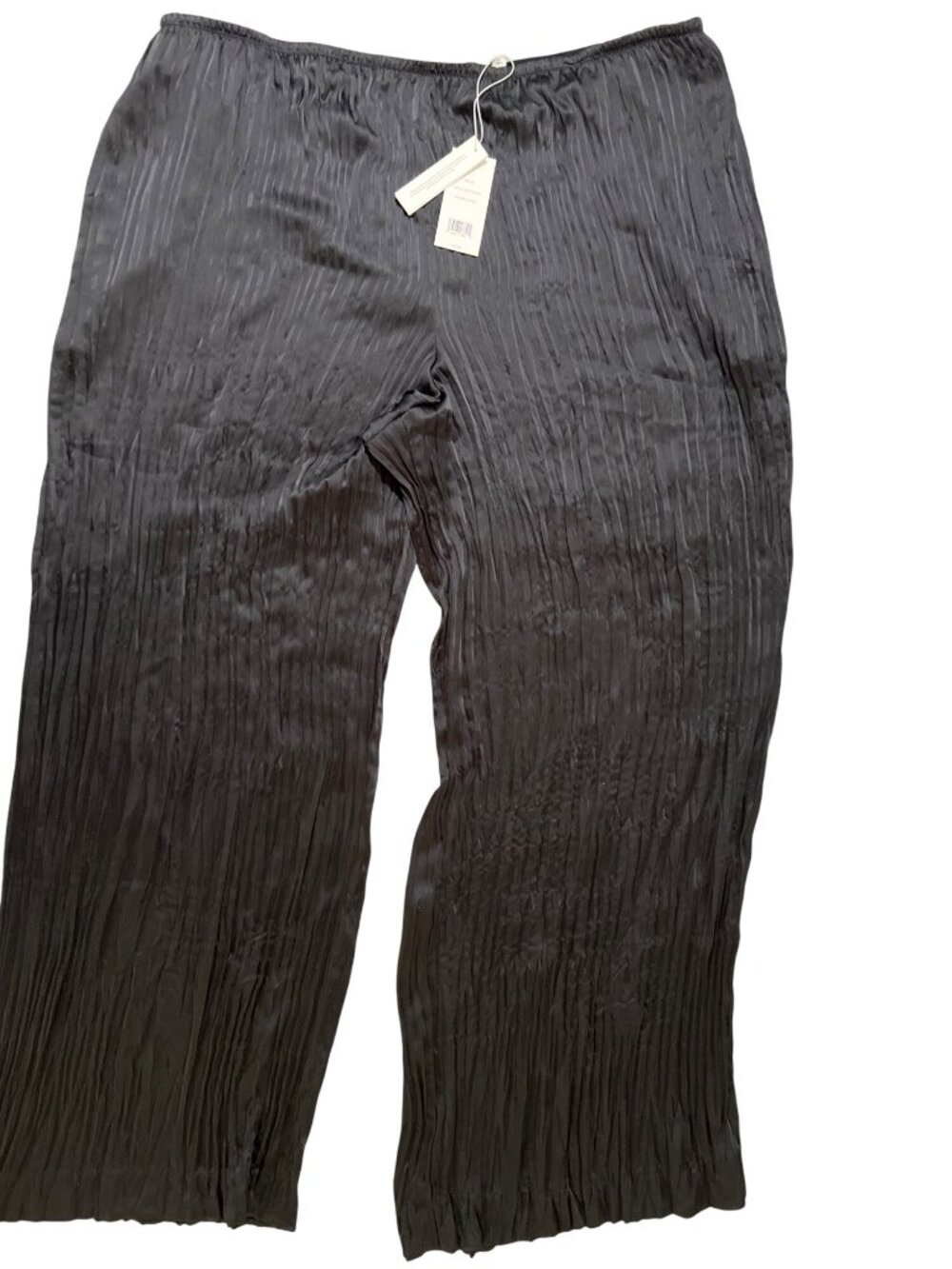 Women's NEW NWT Vince black plisse/pleated pants size 2X